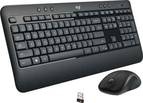 Front Zoom. Logitech - MK540 Full-size Advanced Wireless Scissor Keyboard and Mouse Bundle - Black.
