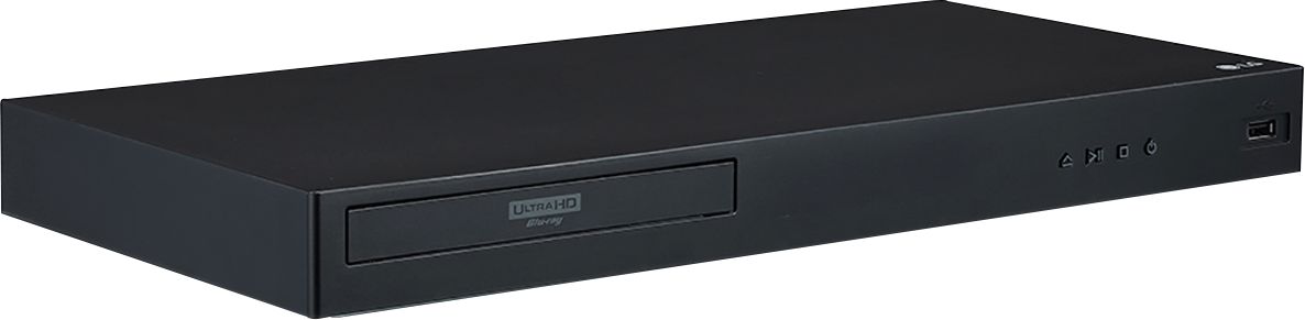 Angle View: LG - UBK80 - 4K Ultra HD Blu-ray Player - Black