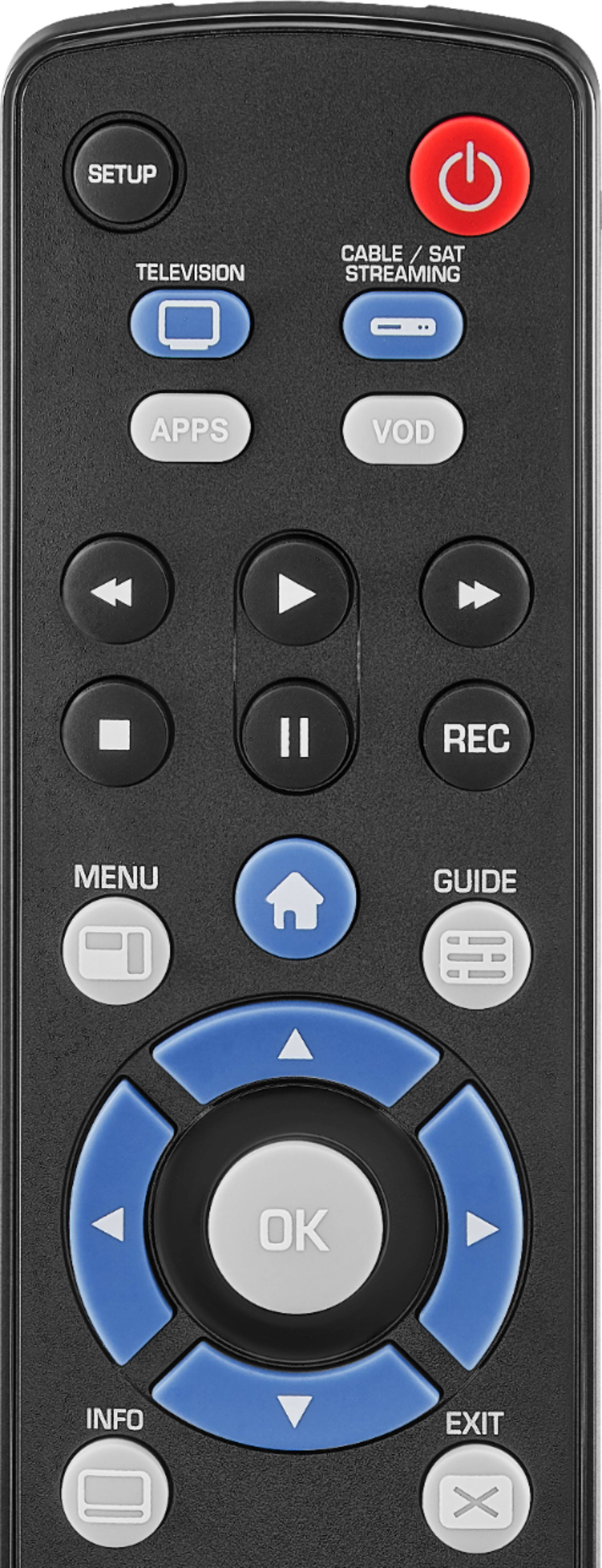 Alt View 13. Insignia™ - Universal 2-Device Remote - Black.