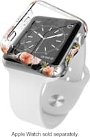 X-Doria - Revel Protective Cover for Apple Watch™ 38mm - Clear Floral - Angle_Zoom