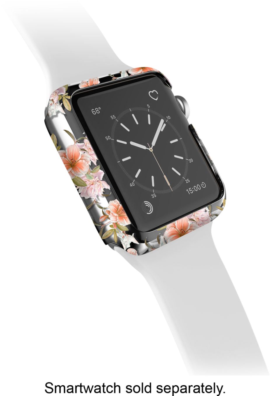 Left View: Raptic - Edge 360x Bumper for Apple Watch™ 38mm - Clear