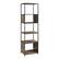 Angle. Walker Edison - 5-Shelf Bookcase - Rustic Oak.