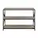Front. Walker Edison - Industrial Metal and Wood 3-Shelf Bookcase - Grey Wash.