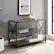 Alt View 12. Walker Edison - Industrial Metal and Wood 3-Shelf Bookcase - Grey Wash.