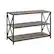 Left. Walker Edison - Industrial Metal and Wood 3-Shelf Bookcase - Grey Wash.