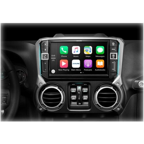 Rent to own Alpine - In-Dash Digital Media Receiver - Built-in Bluetooth - Satellite Radio-ready - Gray/Black