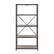 Front. Walker Edison - Rustic Industrial Metal and Wood 5-Shelf Bookcase - Grey Wash.