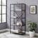 Alt View 14. Walker Edison - Rustic Industrial Metal and Wood 5-Shelf Bookcase - Grey Wash.