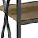 Alt View 12. Walker Edison - X-frame Industrial Wood and Metal 4-Shelf Bookcase - Rustic Oak.