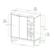 Angle. Walker Edison - Bar Cabinet with Wine Storage - Dark Walnut.