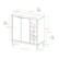 Alt View 14. Walker Edison - Bar Cabinet with Wine Storage - Dark Walnut.