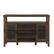 Front. Walker Edison - Tall Storage Buffet TV Stand for TVs up to 55" - Dark Walnut.