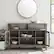 Alt View 12. Walker Edison - Tall Storage Buffet TV Stand for TVs up to 55" - Grey Wash.