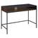 Angle. Walker Edison - Home Office Glass Storage Computer Desk - Dark Walnut.