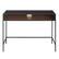 Front. Walker Edison - Home Office Glass Storage Computer Desk - Dark Walnut.