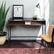 Alt View 12. Walker Edison - Home Office Glass Storage Computer Desk - Dark Walnut.