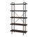 Left. Walker Edison - Urban Pipe 5-Shelf Bookcase - Dark Walnut.