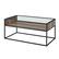 Left. Walker Edison - Rustic Glass Coffee Table - Gray Wash.