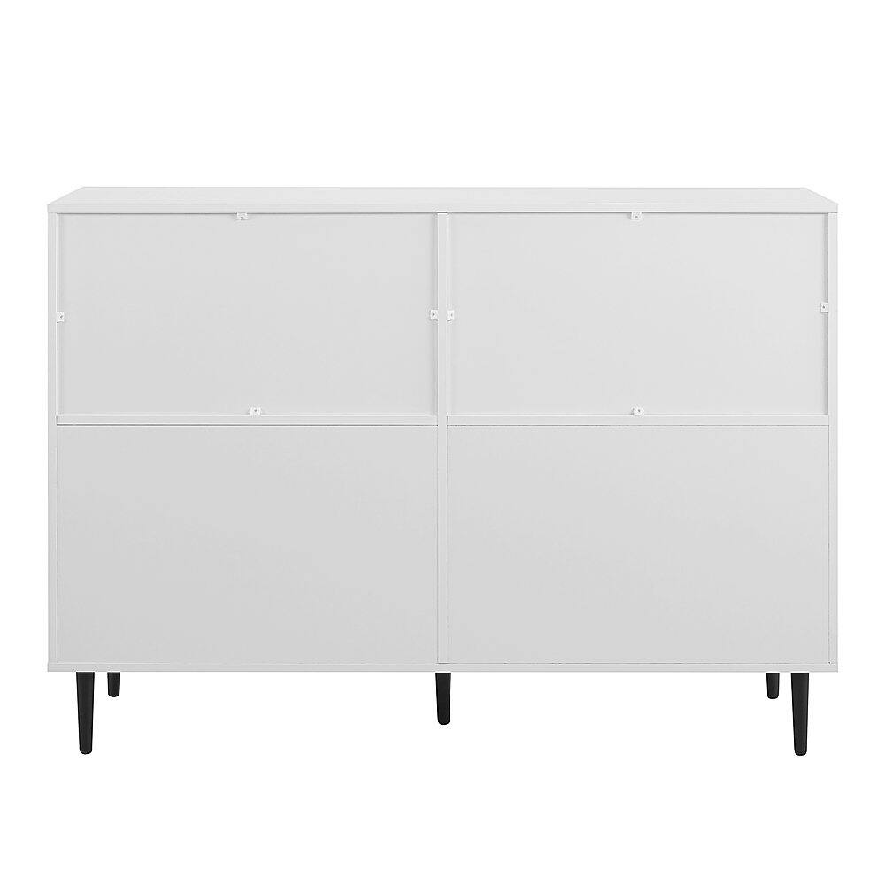 Alt View 22. Walker Edison - 52" Modern 6-Drawer Dresser - White/Rustic Oak.
