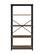 Alt View 11. Walker Edison - Industrial Wood 4-Shelf Bookcase - Rustic Oak.