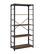 Left. Walker Edison - Industrial Wood 4-Shelf Bookcase - Rustic Oak.