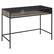 Angle. Walker Edison - Home Office Glass Storage Computer Desk - Gray Wash.