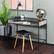 Alt View 12. Walker Edison - Home Office Glass Storage Computer Desk - Gray Wash.