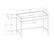 Alt View 16. Walker Edison - Home Office Glass Storage Computer Desk - Gray Wash.
