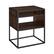 Angle. Walker Edison - Industrial Modern End / Side Table - Dark Walnut.