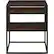 Front. Walker Edison - Industrial Modern End / Side Table - Dark Walnut.