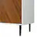 Alt View 15. Walker Edison - 58” Mid Century Modern Faux Bookmatch Buffet/TV Stand Fits Most TVs up to 65" - Brown / White.