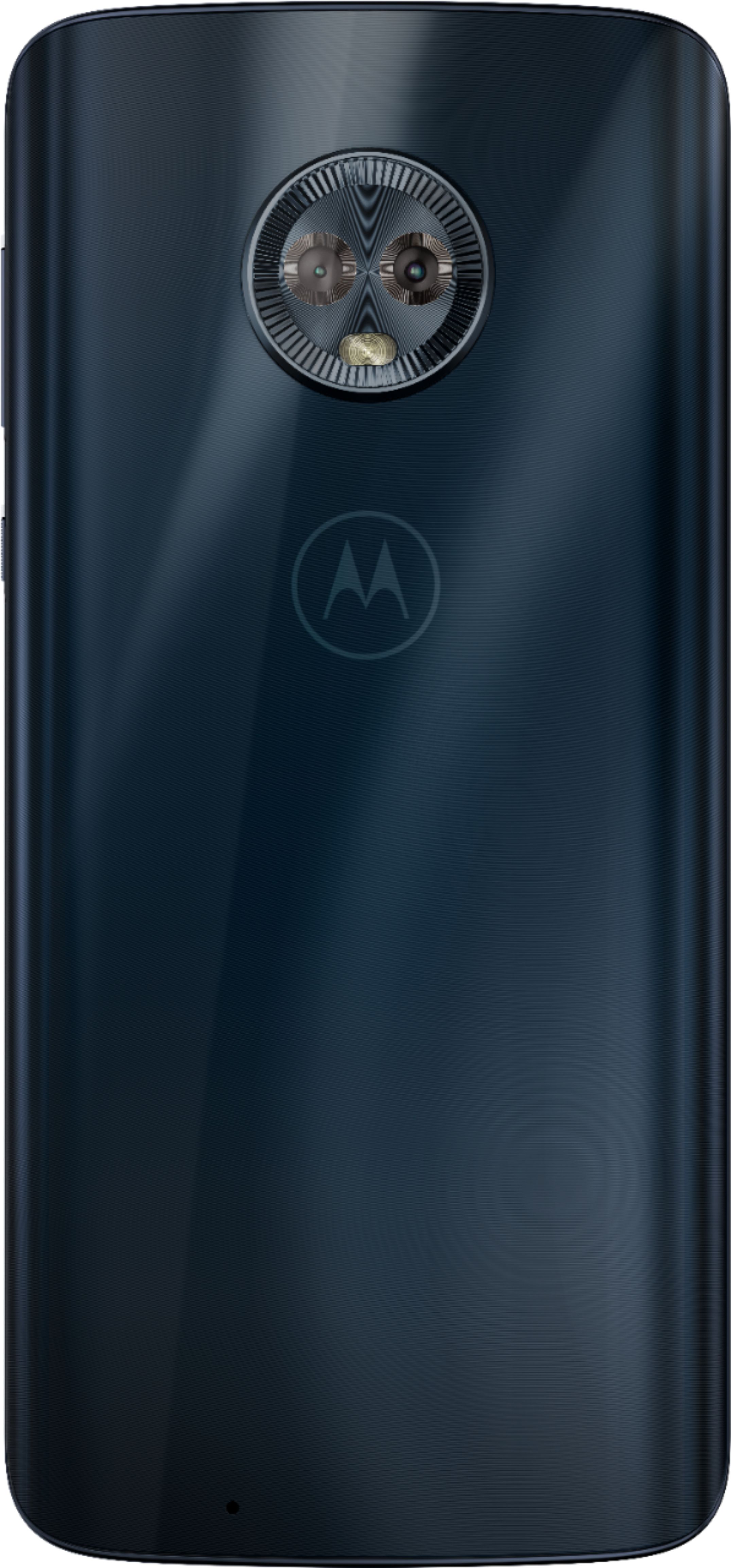 Back View: Cricket Wireless Motorola Moto G6 Forge 16GB Prepaid Smartphone, Deep Indigo