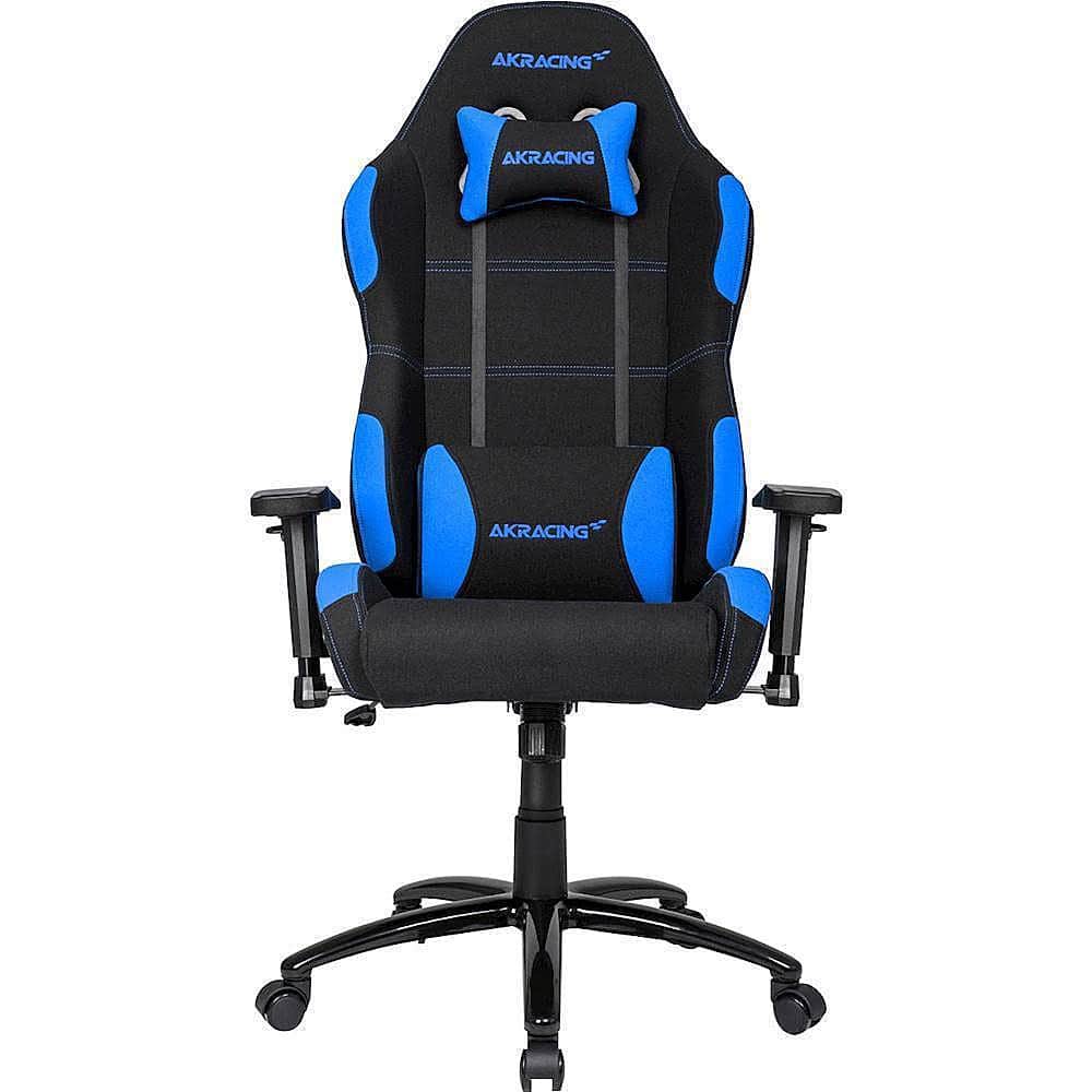 Front. AKRacing - Core Series EX Gaming Chair - Black/Blue.