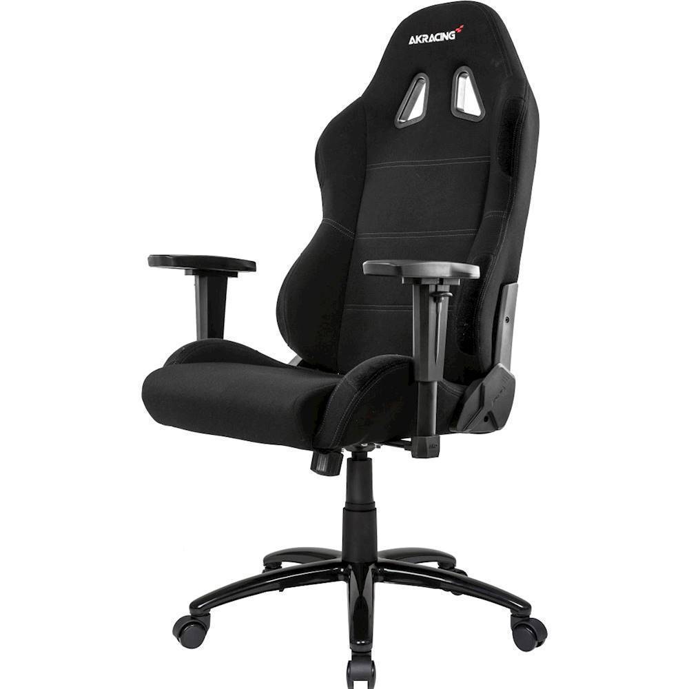 Left View: AKRacing - Core Series EX-Wide Extra Wide Gaming Chair - Black