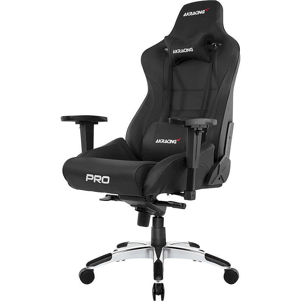 Left View: AKRacing - Masters Series Pro Gaming Chair - Black
