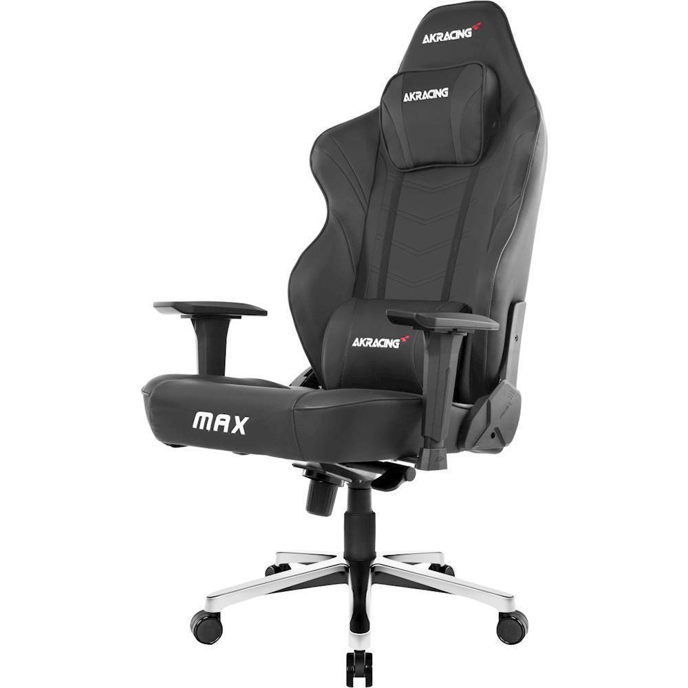Left View: AKRacing - Masters Series Max XXL Gaming Chair - Black
