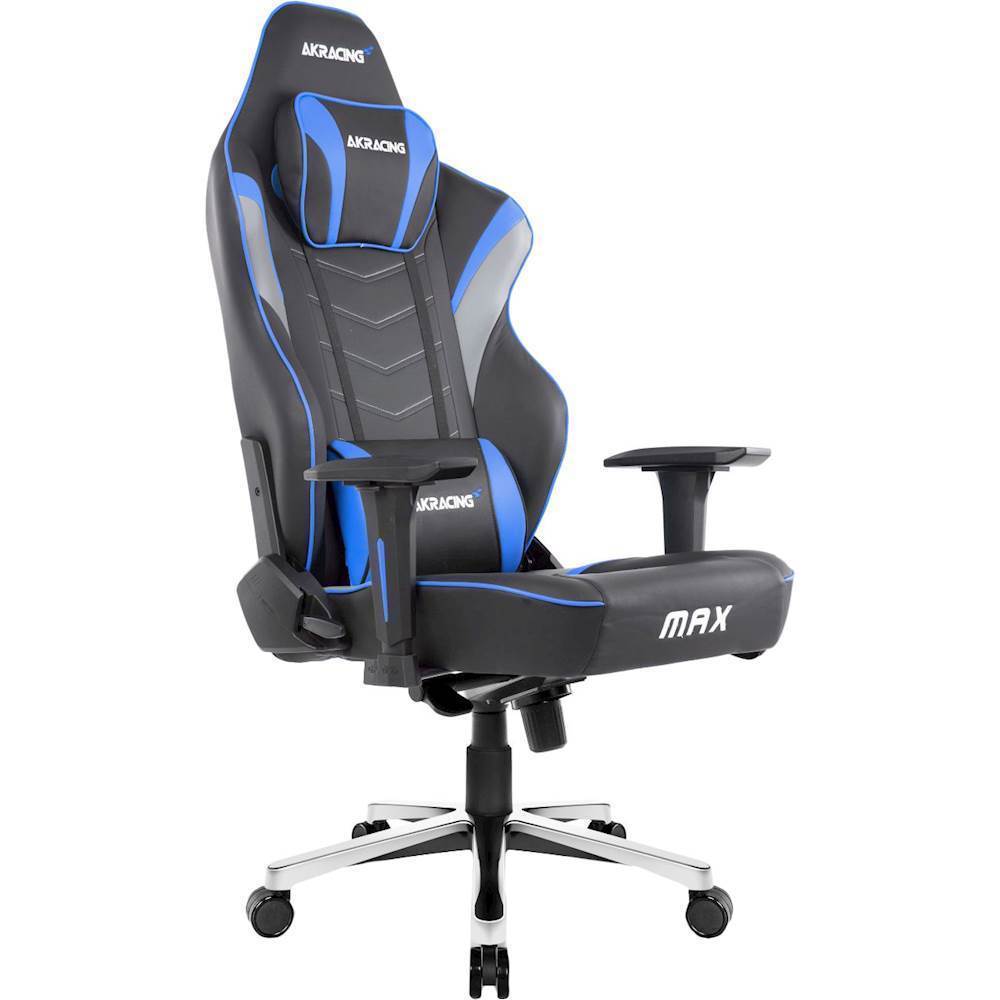 Angle View: Akracing - Masters Series Max Gaming Chair - Blue