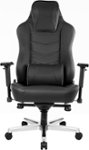 Front Zoom. AKRacing - Office Series Onyx Real Leather Computer Chair - Black.
