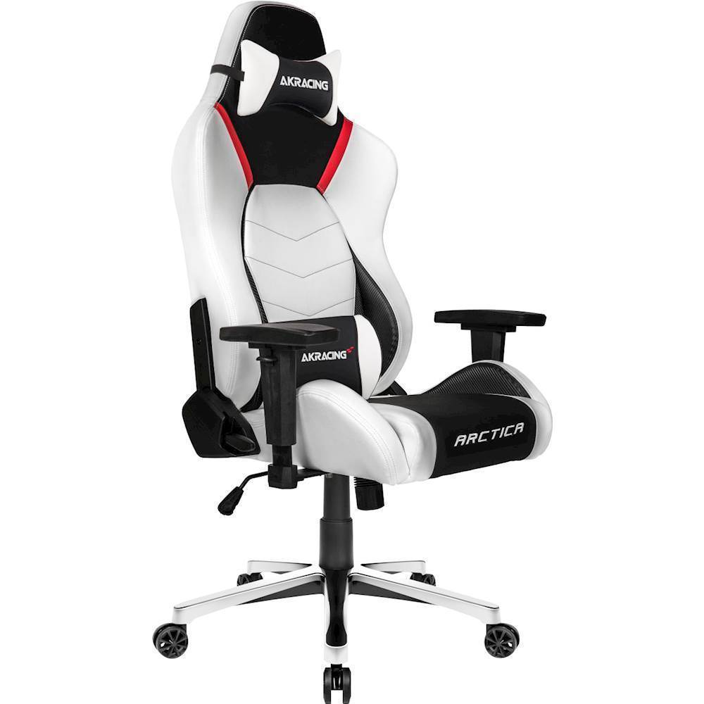 Left View: AKRacing - Premium Gaming Chair - Arctica