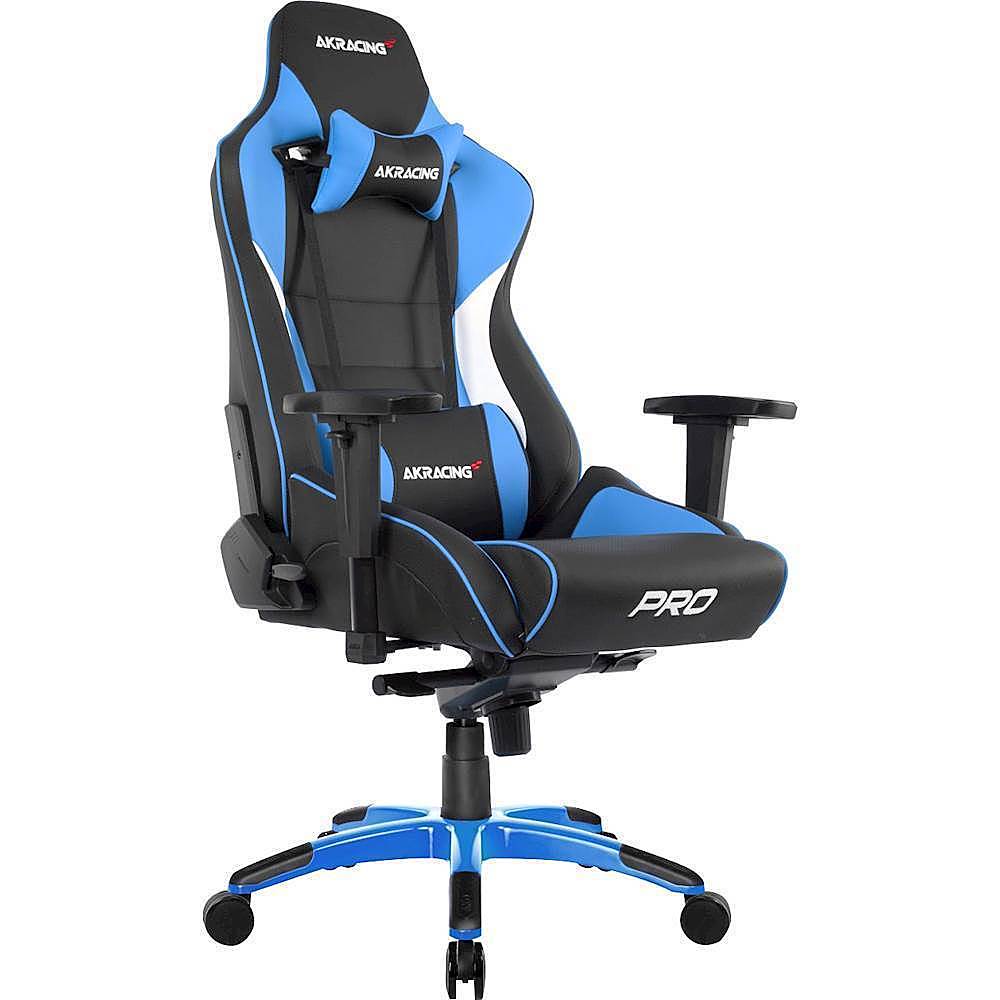 Angle View: AKRacing - Masters Series Pro Gaming Chair - Blue