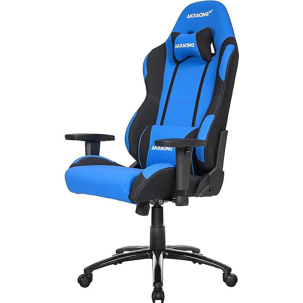 Left View: AKRacing - Core Series EX Gaming Chair - Blue/Black