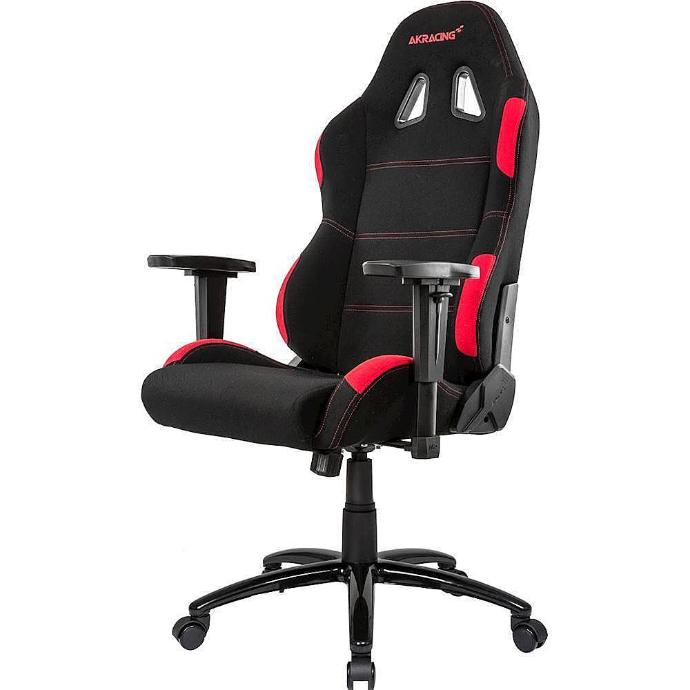 Left View: AKRacing - EX-Wide Gaming Chair - Black Red