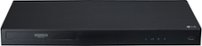LG - Streaming 4K Ultra HD Hi-Res Audio Wi-Fi Built-In Blu-ray Player - Black - Front_Zoom