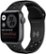 Front Zoom. Apple Watch Nike SE (GPS) 40mm Space Gray Aluminum Case with Anthracite/Black Nike Sport Band - Space Gray.