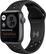 Front. Apple - Apple Watch Nike SE (GPS) 40mm Space Gray Aluminum Case with Anthracite/Black Nike Sport Band - Space Gray.