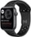 Front Zoom. Apple Watch Nike SE (GPS) 44mm Space Gray Aluminum Case with Anthracite/Black Nike Sport Band - Space Gray.