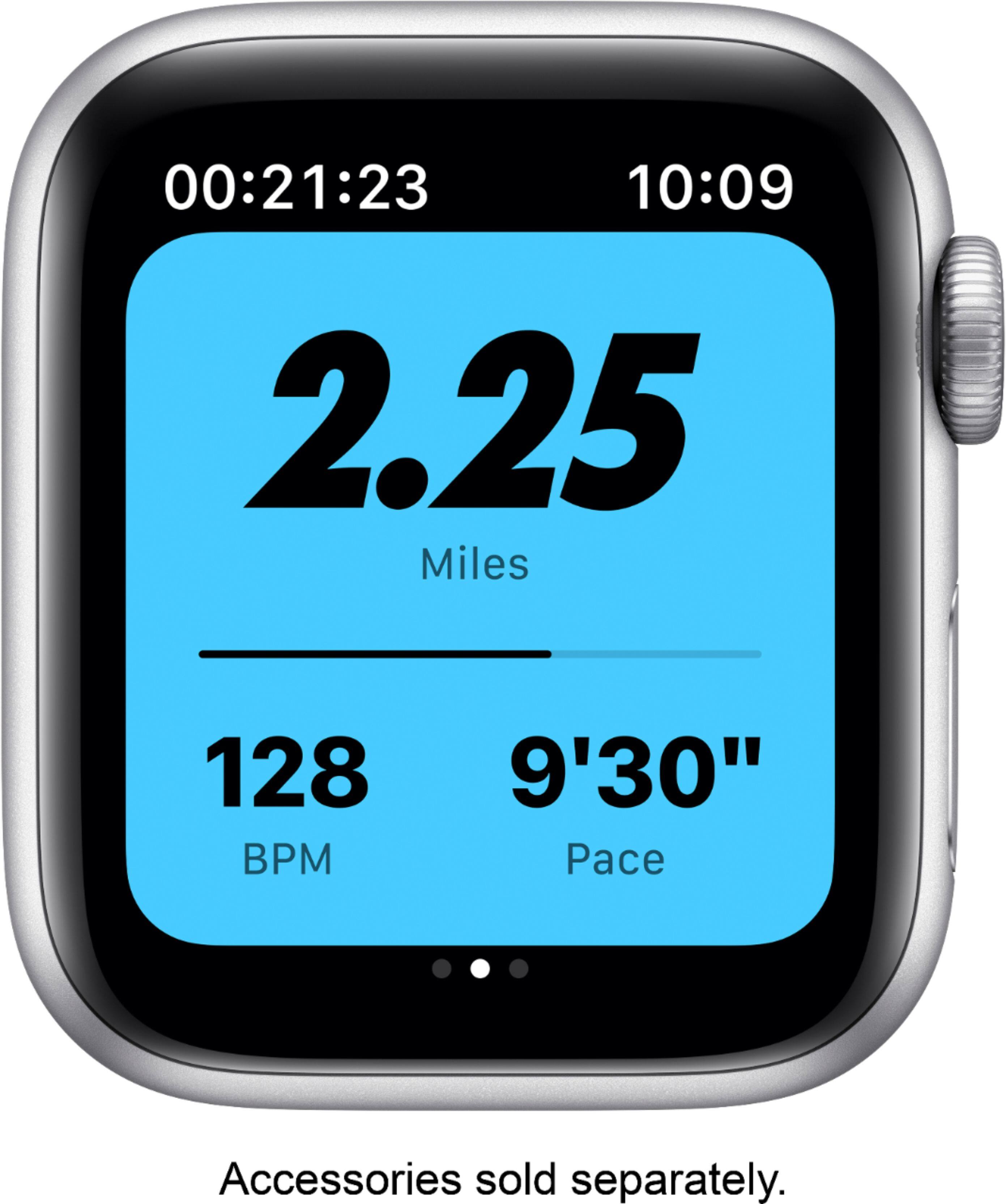 Best Buy: Apple Watch Nike Series 6 (GPS) 40mm Silver Aluminum Case with  Pure Platinum/Black Nike Sport Band Silver M00T3LL/A