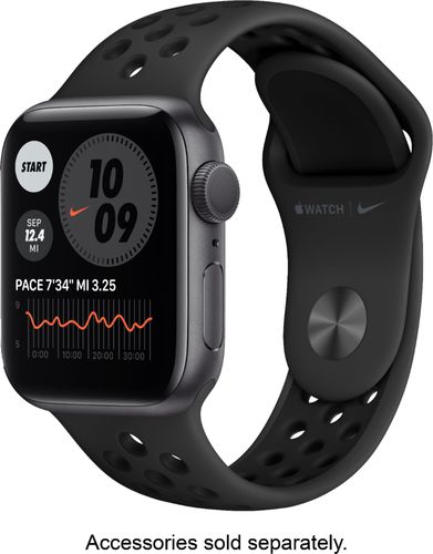 Apple Watch Nike Series 6 (GPS) 40mm Space Gray Aluminum Case with Anthracite/Black Nike Sport Band - Space Gray