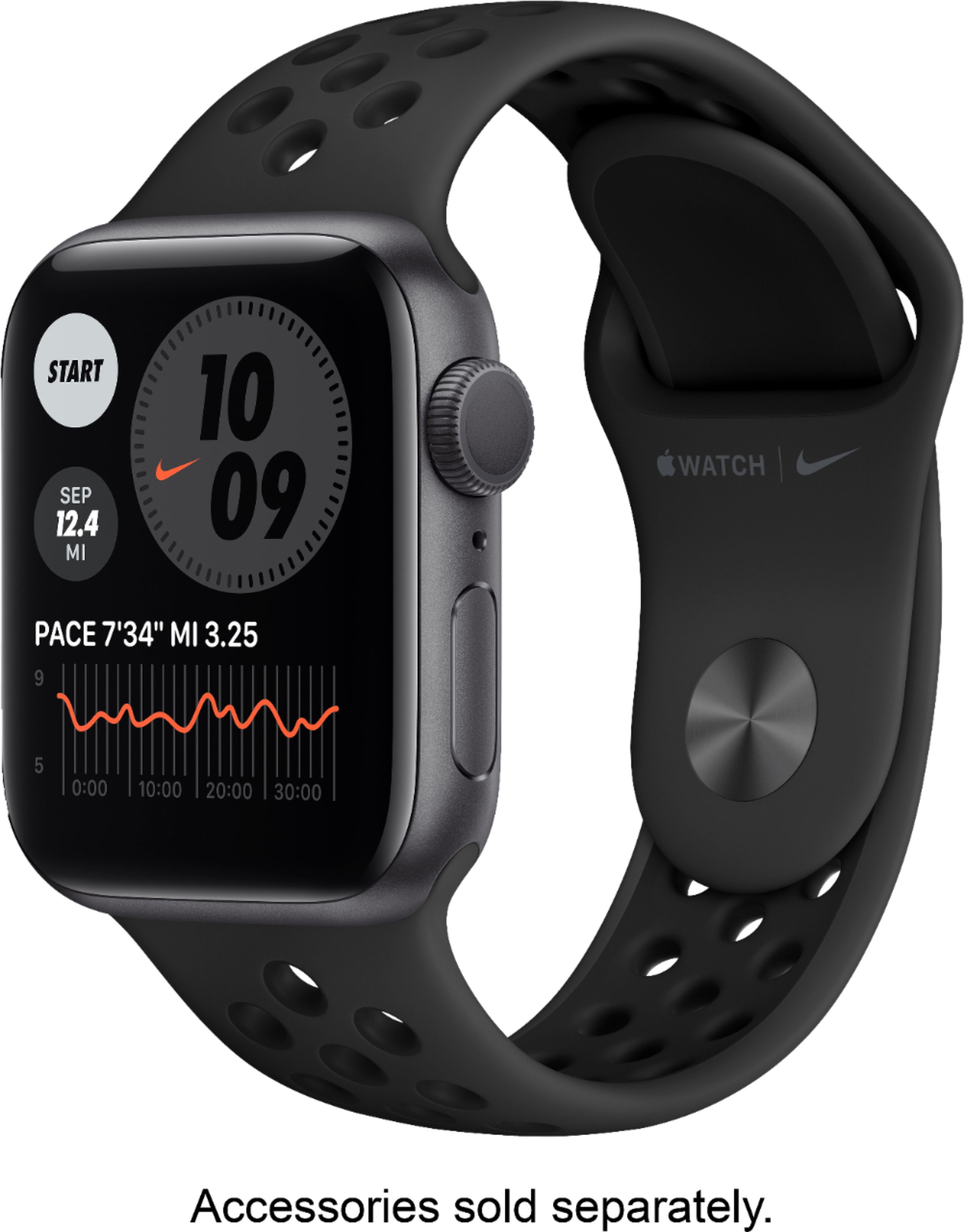 Hombre busto lente Best Buy: Apple Watch Nike Series 6 (GPS) 40mm Space Gray Aluminum Case  with Anthracite/Black Nike Sport Band Space Gray M00X3LL/A
