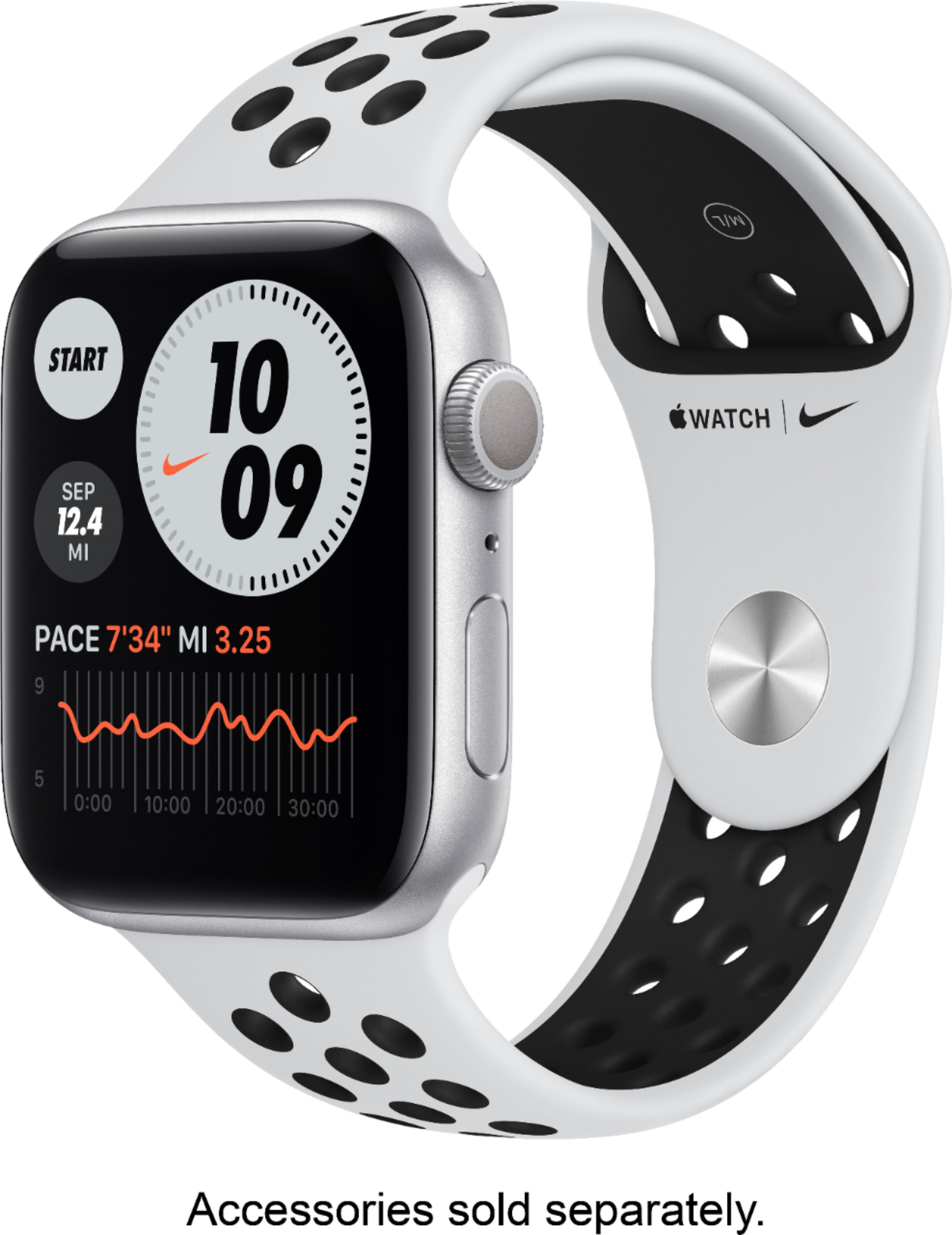 Best Buy: Apple Watch Nike Series 6 (GPS) 44mm Silver Aluminum 